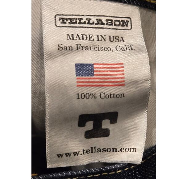 Raleigh Denim Jeans Handcrafted Made USA Dark Wash Mens 32X36 Slim Mid-rise - Picture 9 of 15